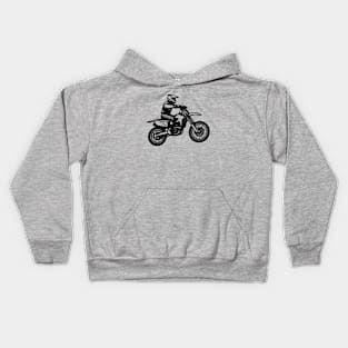 Offroad Motorcycle Rider Kids Hoodie